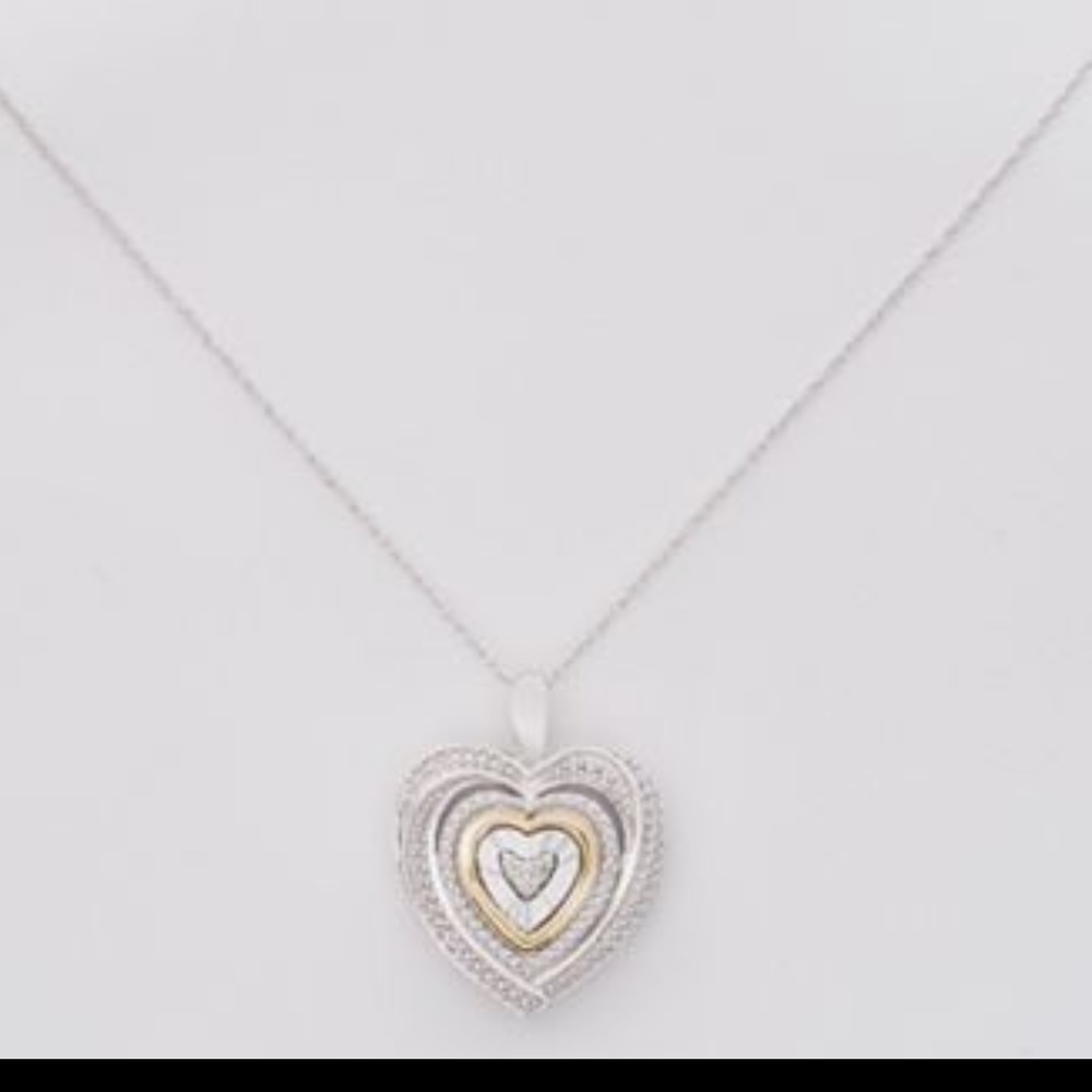 Diamond Heart Pendant Necklace